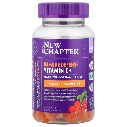 New Chapter, Immune Defense Vitamin C+, Citrus, 60 Gummies