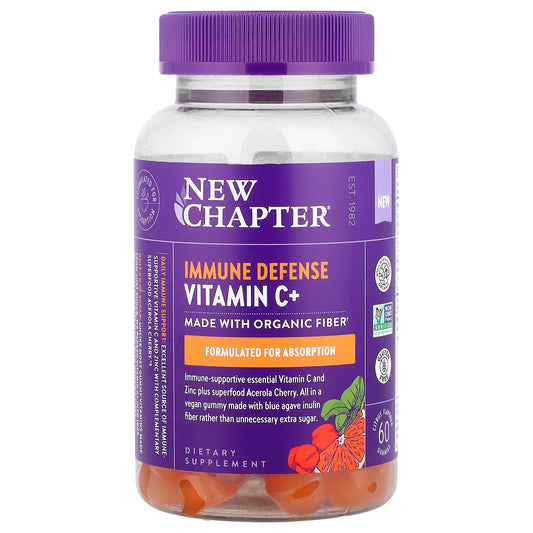 New Chapter, Immune Defense Vitamin C+, Citrus, 60 Gummies