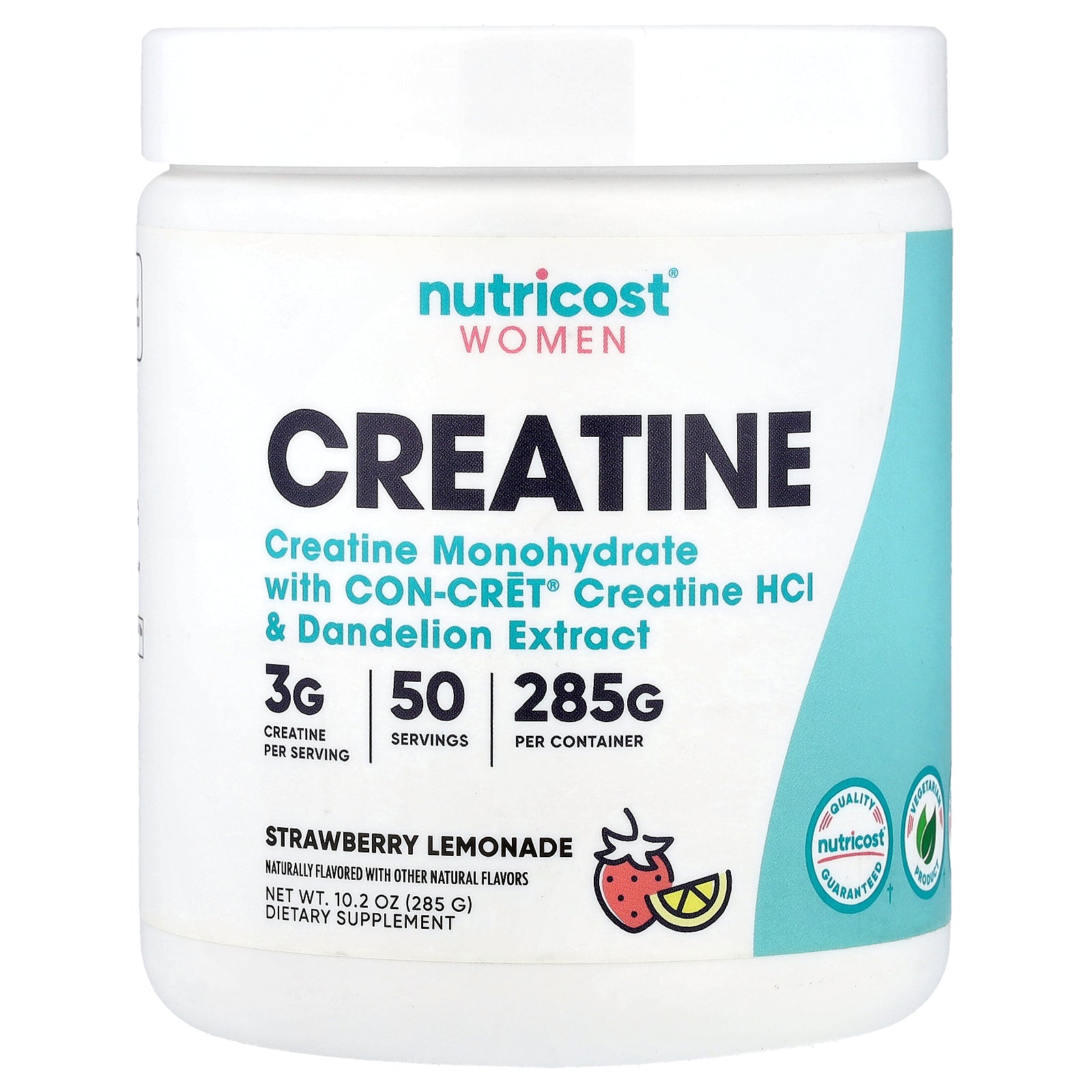 Nutricost, Women, Creatine, Strawberry Lemonade, 10.2 oz (285 g)