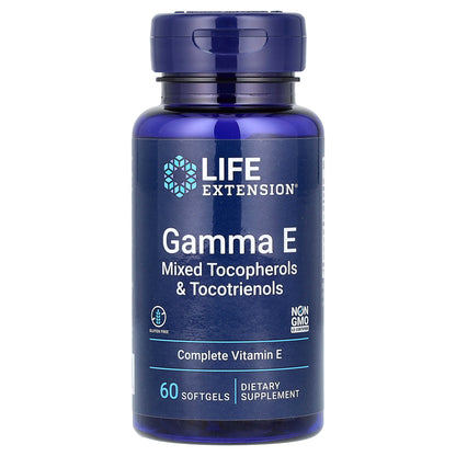 Life Extension, Gamma E, Mixed Tocopherols & Tocotrienols, 60 Softgels