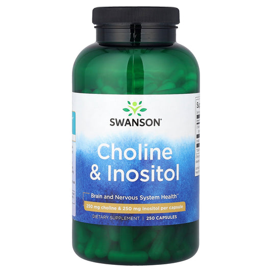 Swanson, Choline & Inositol, 250 Capsules