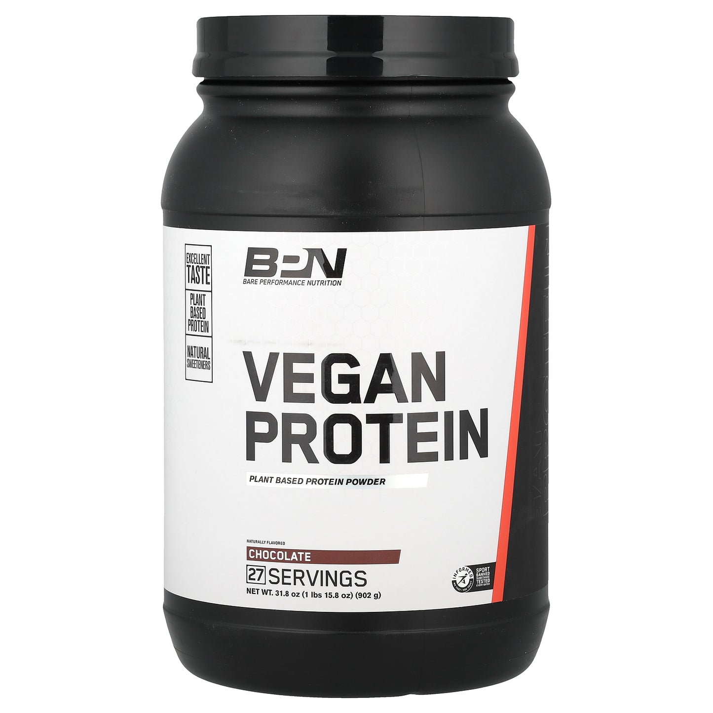 BPN, Vegan Protein Powder, Chocolate, 1 lbs 15.8 oz (902 g)