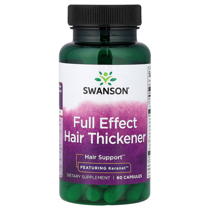 Swanson, Full Effect Hair Thickener, 60 Capsules
