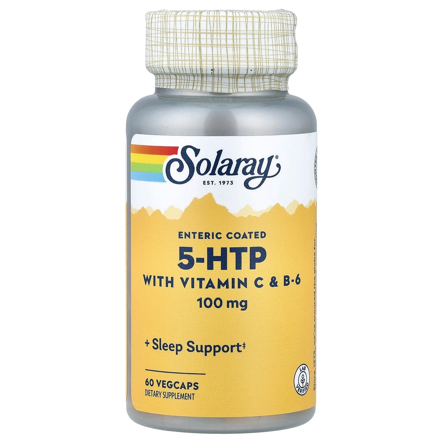 Solaray, 5-HTP with Vitamin C & B-6, 60 Vegcaps