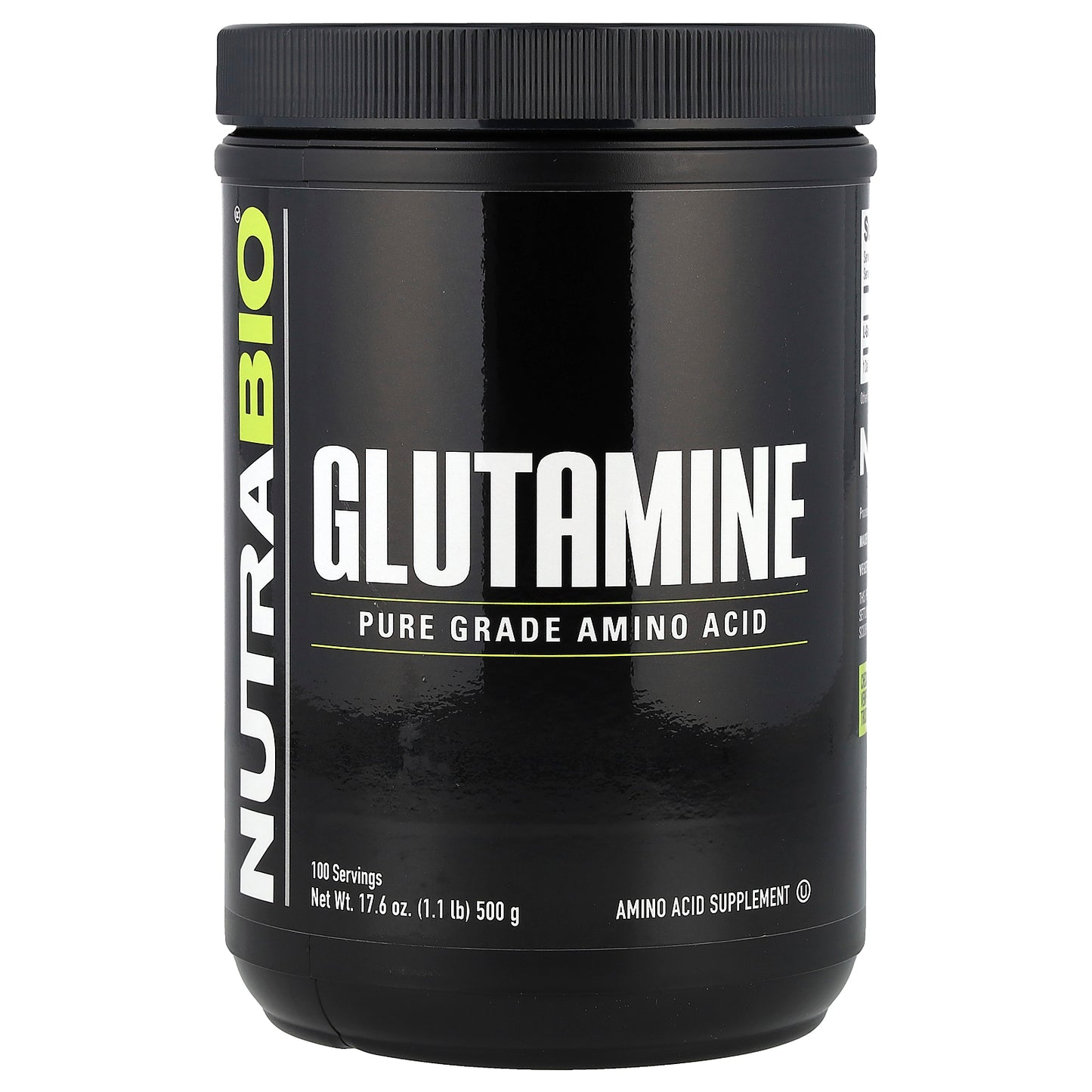 NutraBio, Glutamine, 17.6 oz (500 g)