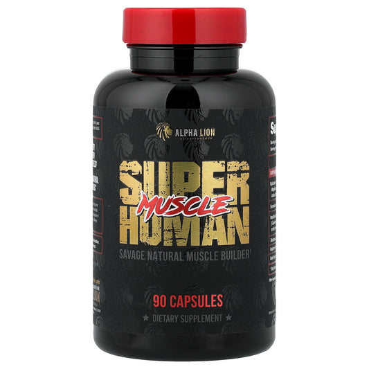 ALPHA LION, SuperHuman Muscle, 90 Capsules