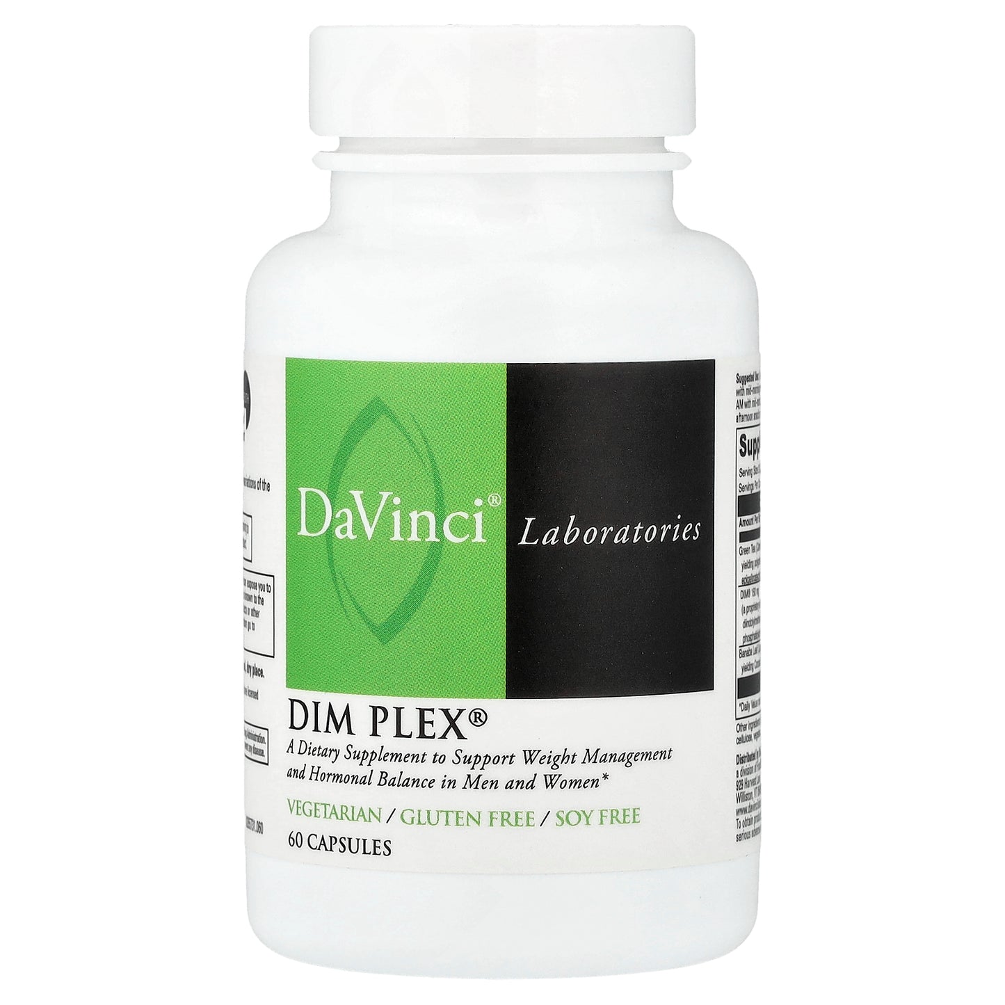 DaVinci Laboratories, DIM Plex®, 60 Capsules