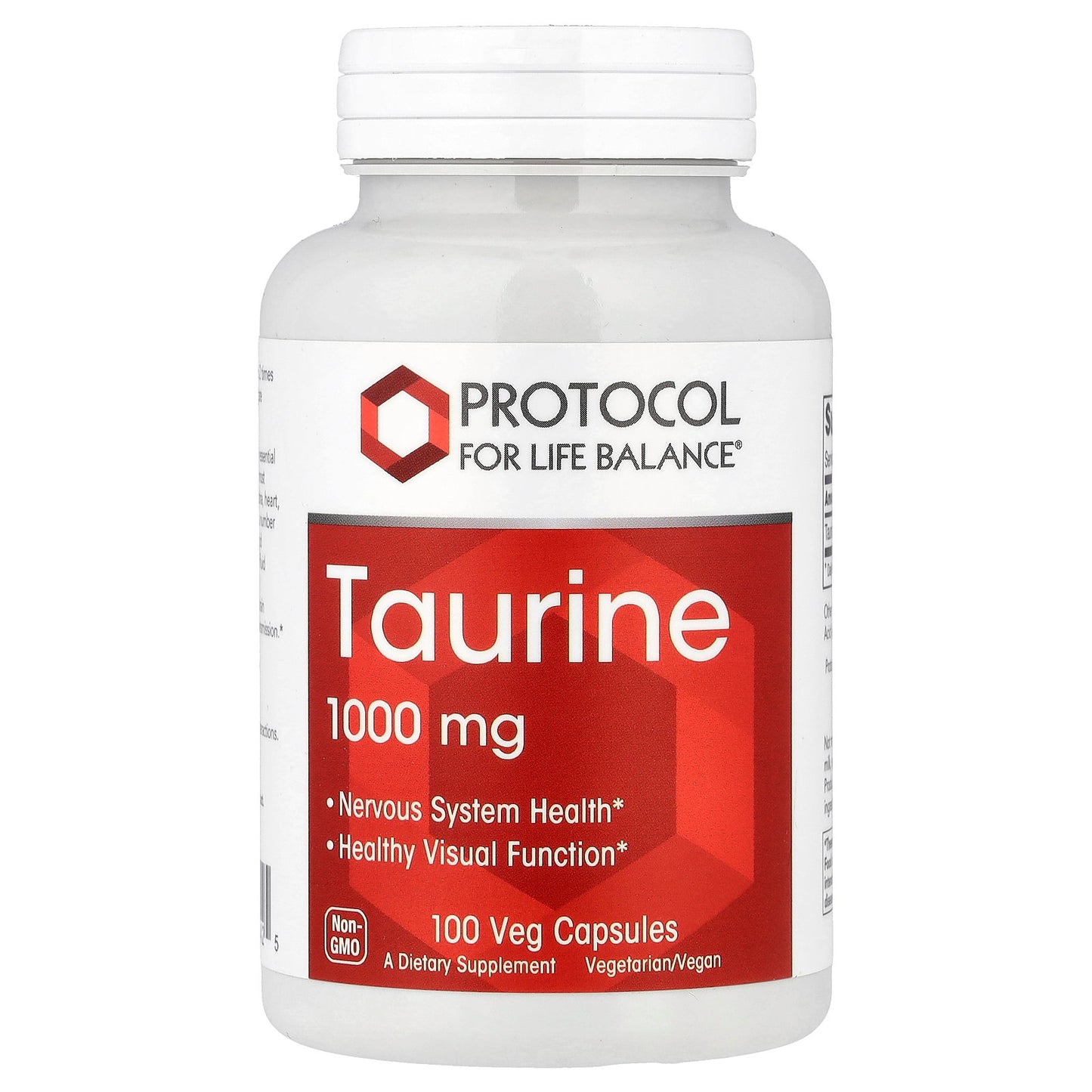 Protocol for Life Balance, Taurine, 1,000 mg, 100 Veg Capsules
