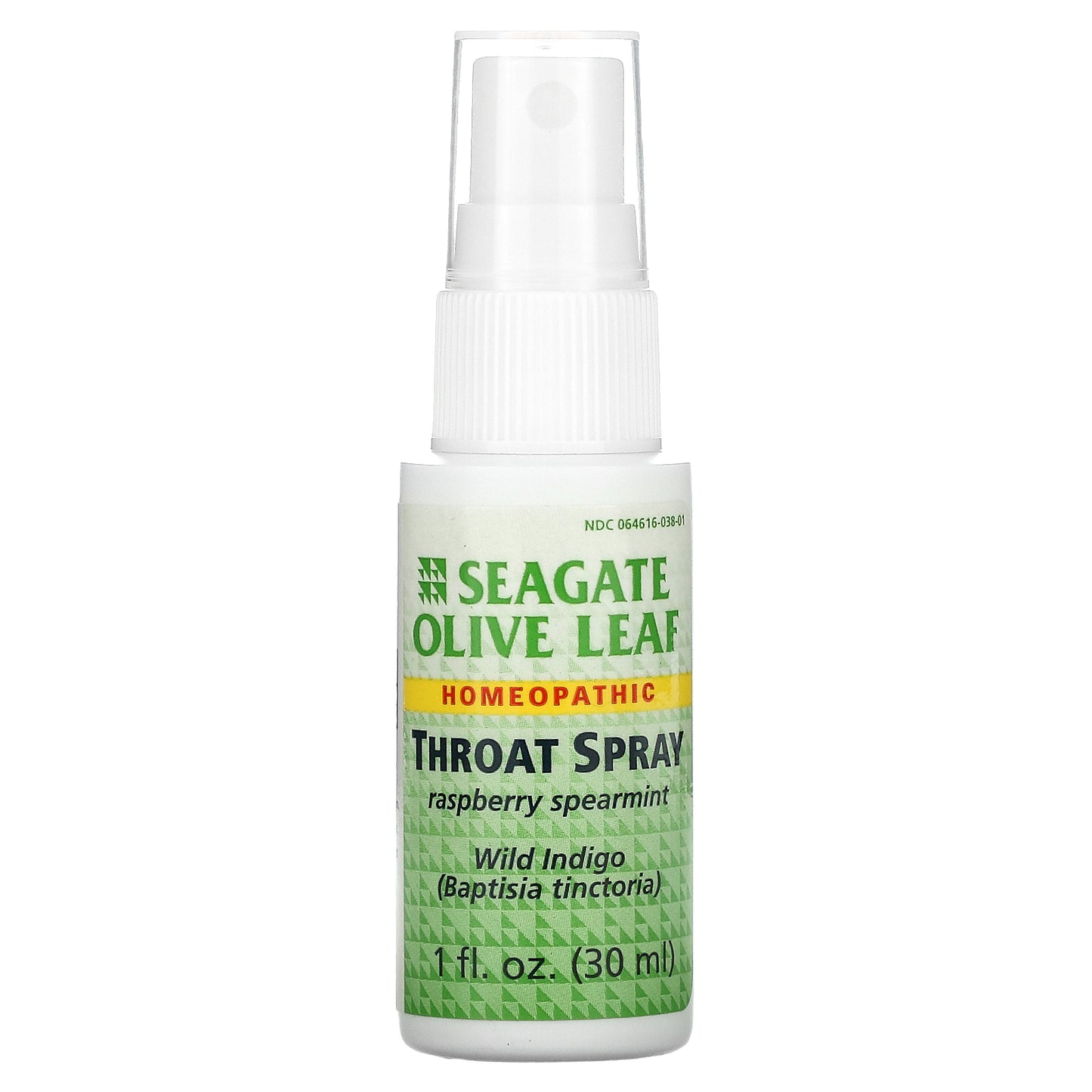 Seagate, Olive Leaf Throat Spray, Raspberry Spearmint, 1 fl oz (30 ml)