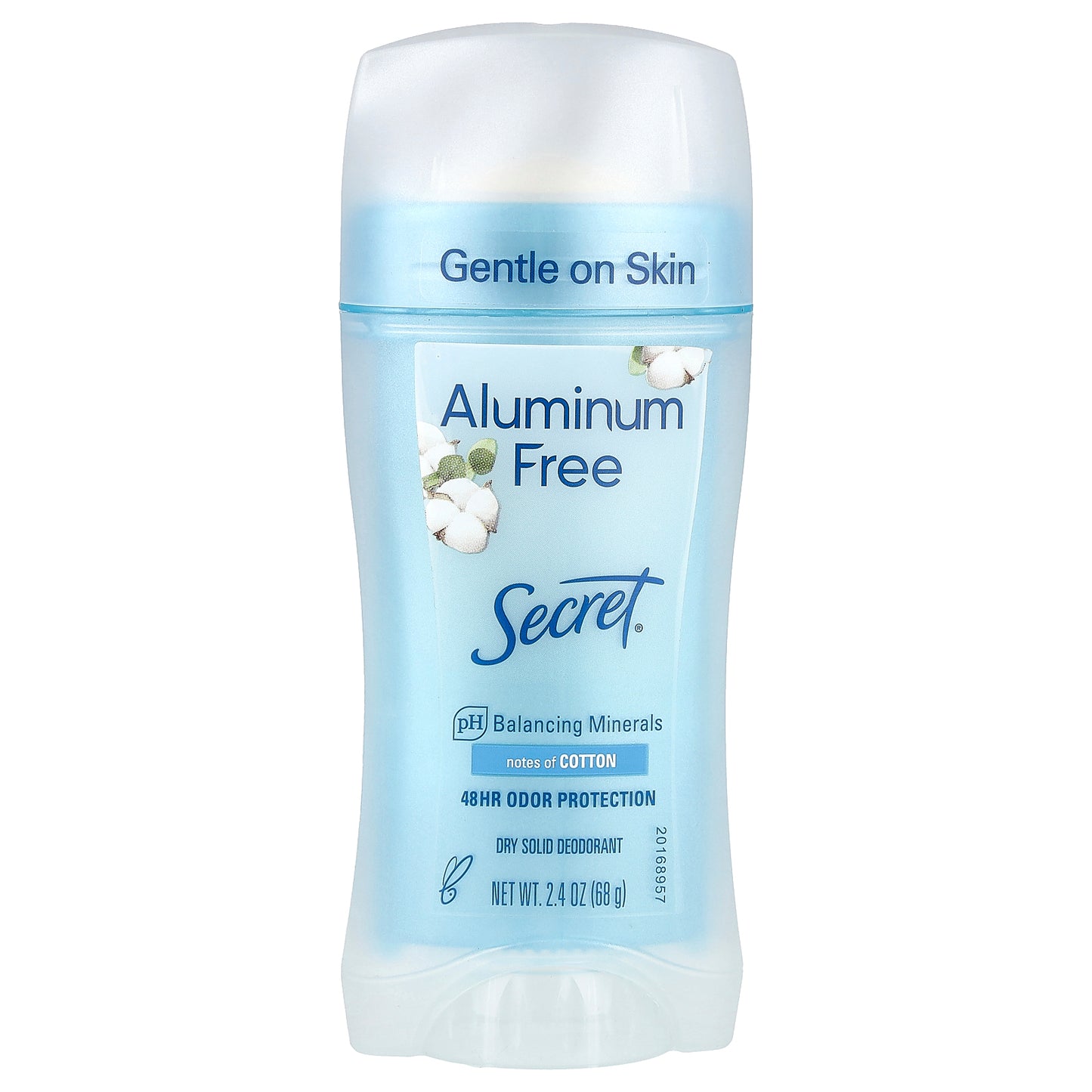Secret, Aluminum Free Deodorant, Cotton, 2.4 oz (68 g)
