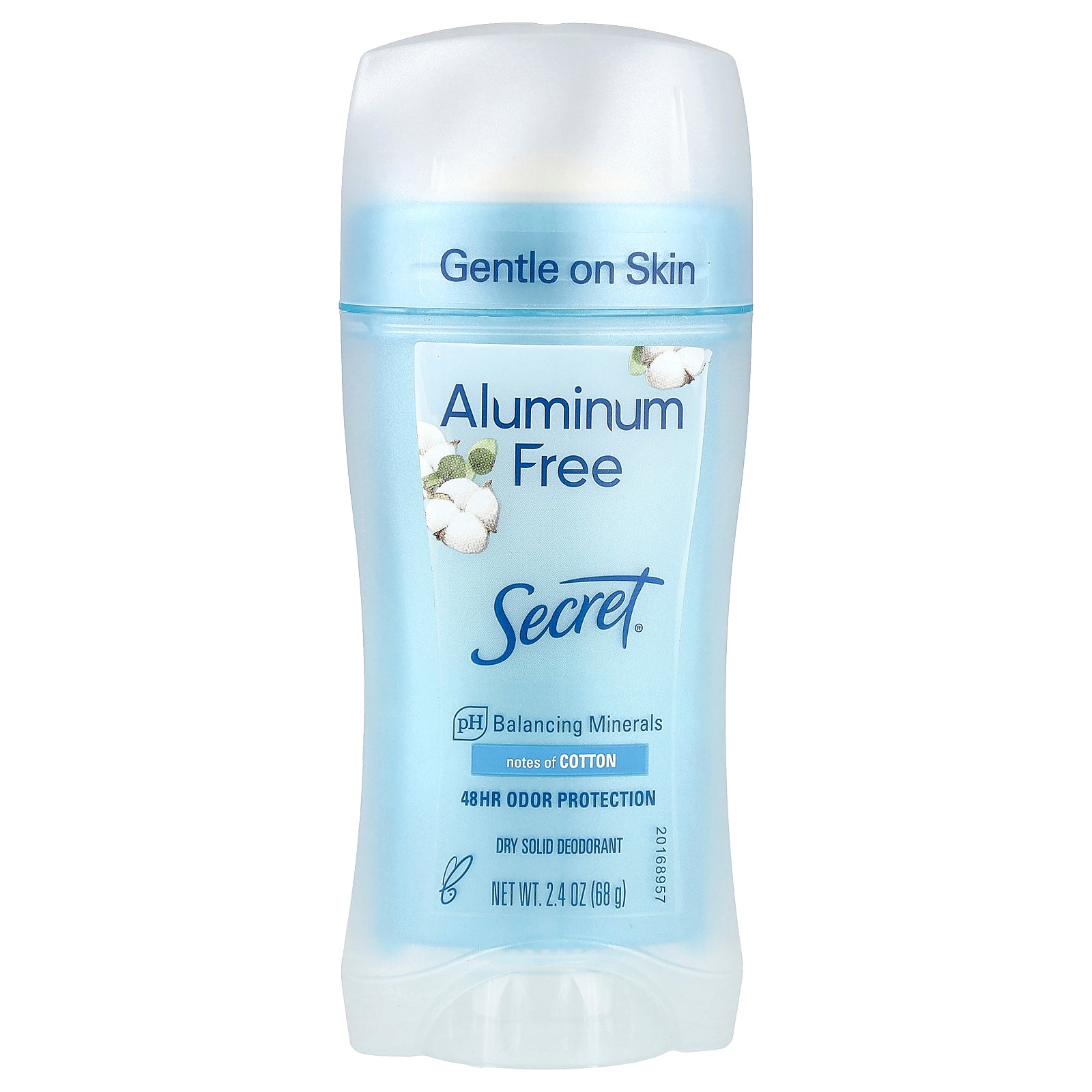 Secret, Aluminum Free Deodorant, Cotton, 2.4 oz (68 g)
