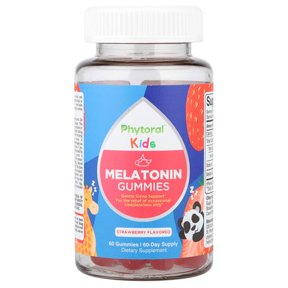 Phytoral, Kids, Melatonin Gummies, Strawberry, 60 Gummies