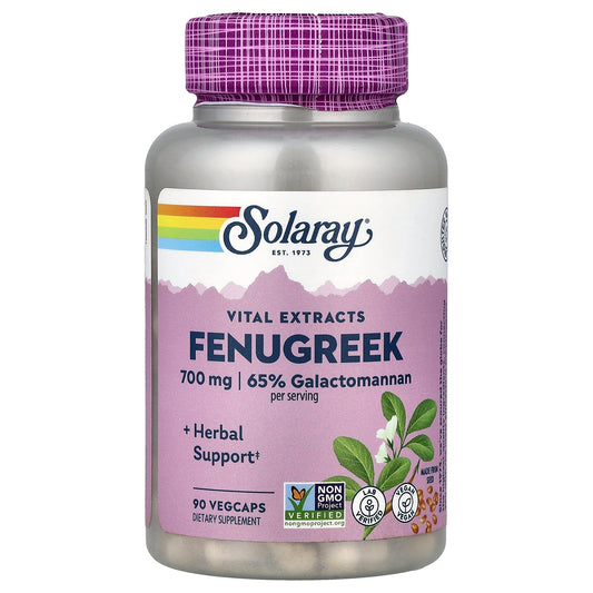 Solaray, Vital Extracts, Fenugreek, 90 VegCaps