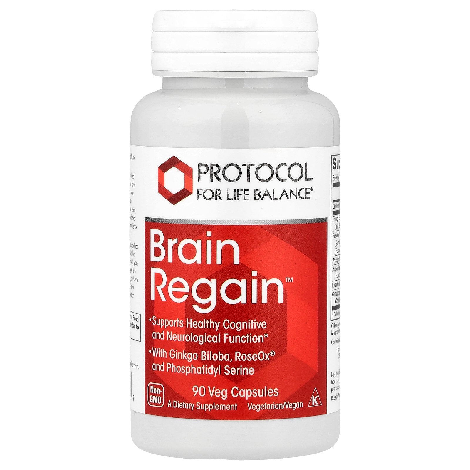 Protocol for Life Balance, Brain Regain™, 90 Veg Capsules