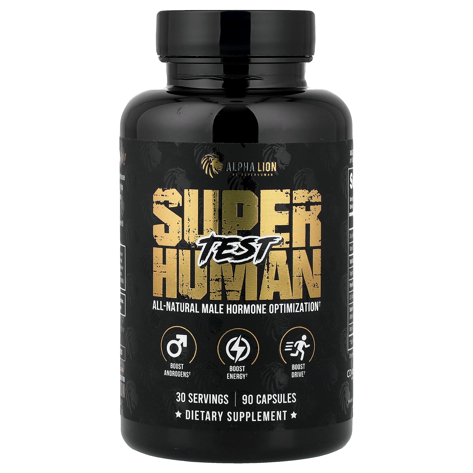ALPHA LION, SuperHuman Test, 90 Capsules