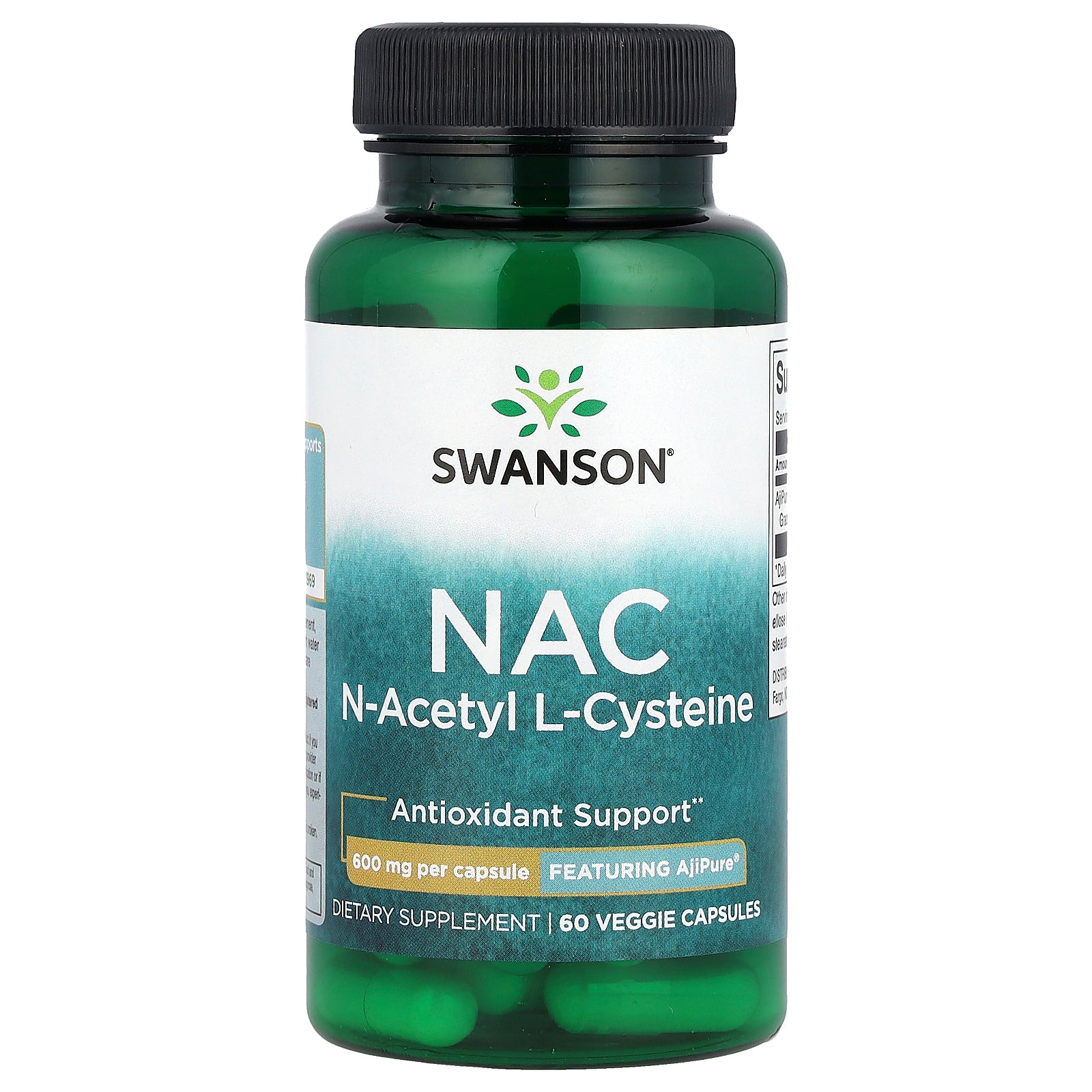 Swanson, NAC, 600 mg, 60 Veggie Capsules