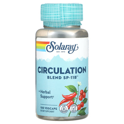 Solaray, Circulation Blend SP-11B, 100 VegCaps