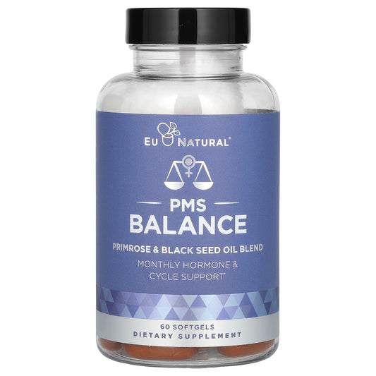 Eu Natural, PMS Balance, Primrose & Black Seed Oil Blend, 60 Softgels