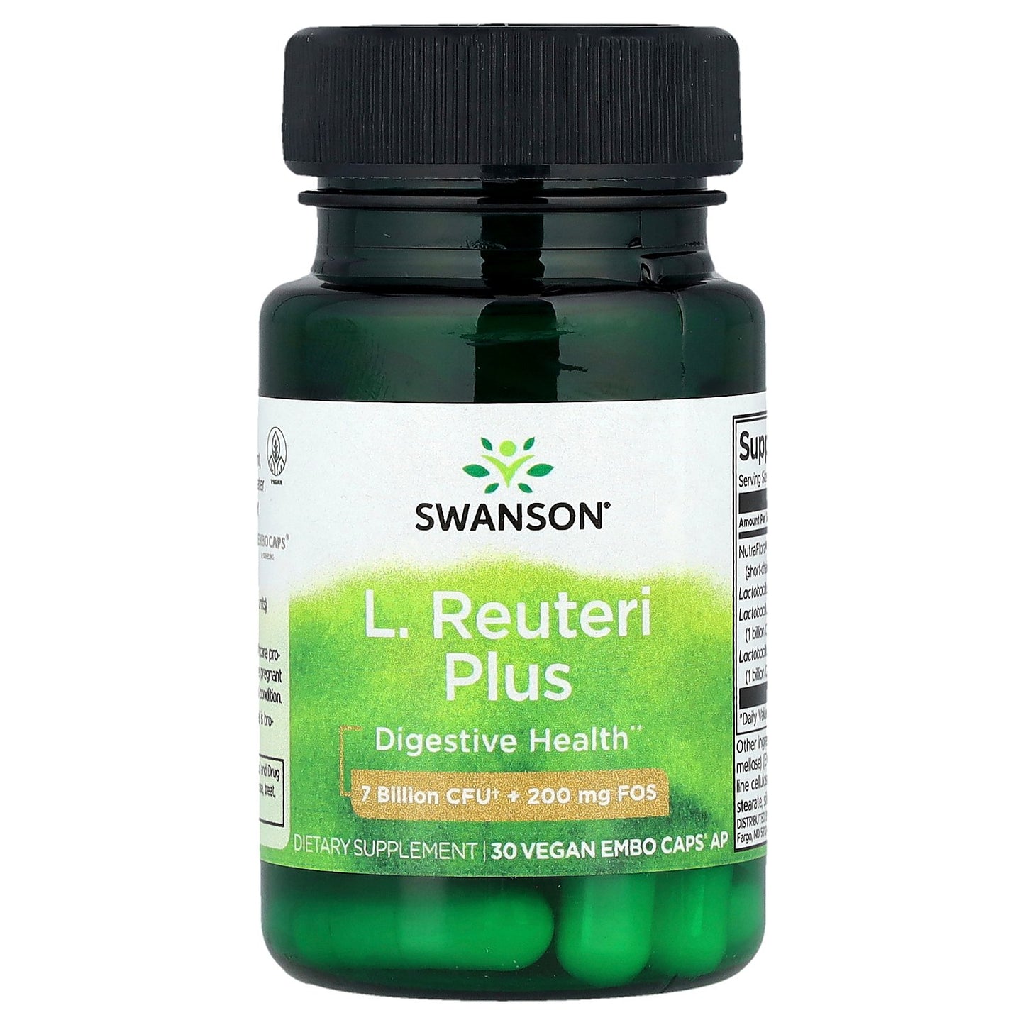 Swanson, L. Reuteri Plus, 30 Vegan EMBO Caps® AP
