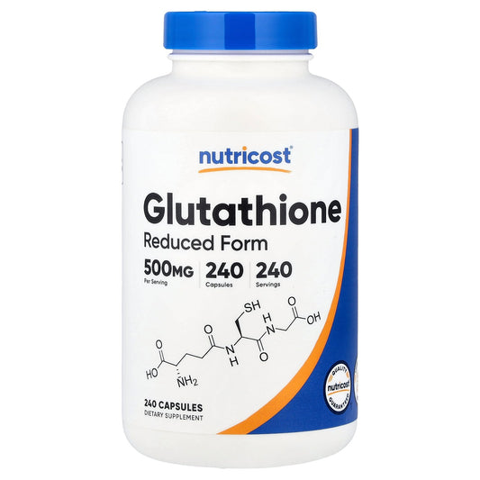 Nutricost, Glutathione, 500 mg, 240 Capsules