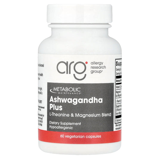Metabolic Maintenance, Ashwagandha Plus, L-Theanine & Magnesium Blend, 60 Vegetarian Capsules