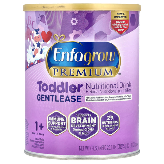Enfamil, Enfagrow Premium™, Toddler Gentlease® Nutritional Drink, 1+ Years, 29.1 oz (825 g)