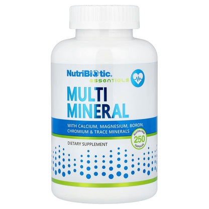 NutriBiotic, Essentials, Multi Mineral, 250 Gluten Free Capsules