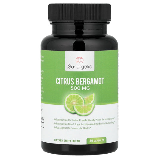 Sunergetic, Citrus Bergamot, 500 mg , 30 Capsules