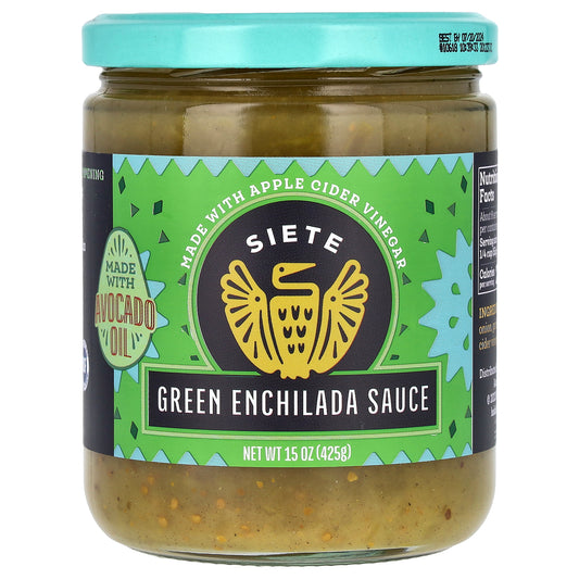 Siete, Green Enchilada Sauce, 15 oz (425 g)