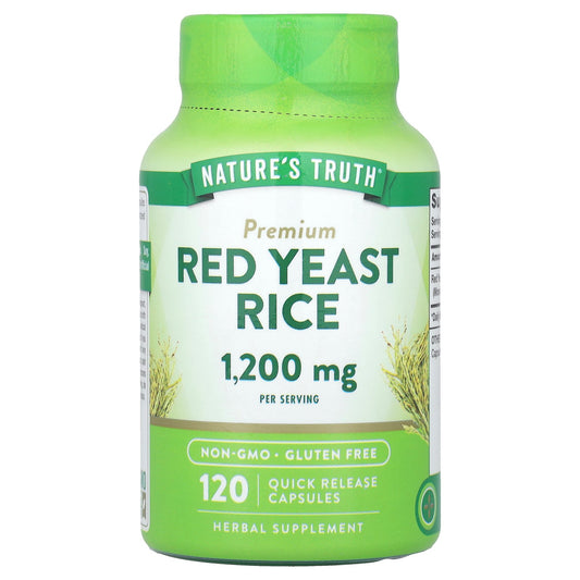 Nature's Truth, Premium Red Yeast Rice, 120 Quick Release Capsules (600 mg per Capsule)