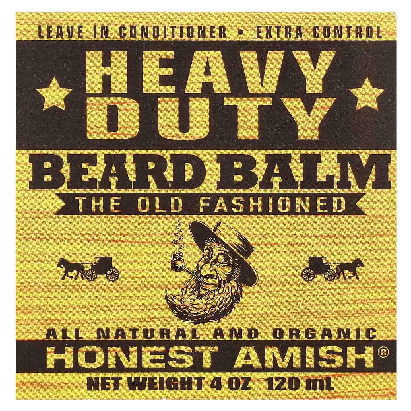 Honest Amish, Heavy Duty Beard Balm, 4 oz (120 ml)