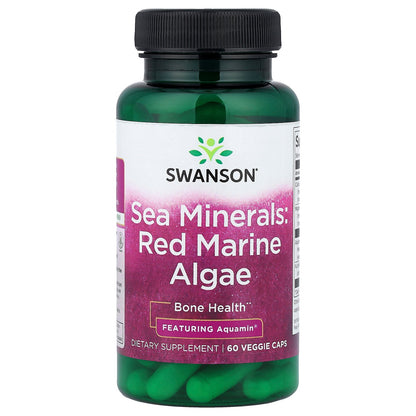 Swanson, Sea Minerals, Red Marine Algae, 60 Veggie Caps