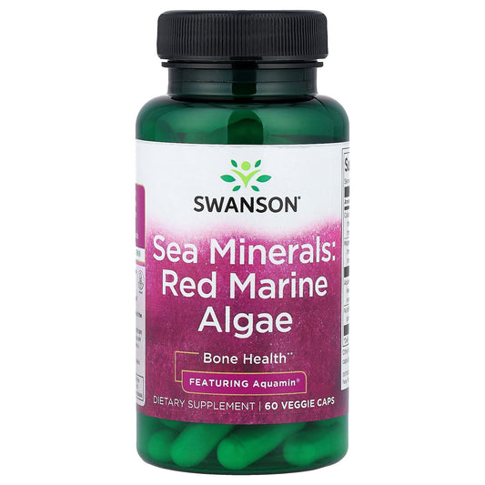 Swanson, Sea Minerals, Red Marine Algae, 60 Veggie Caps