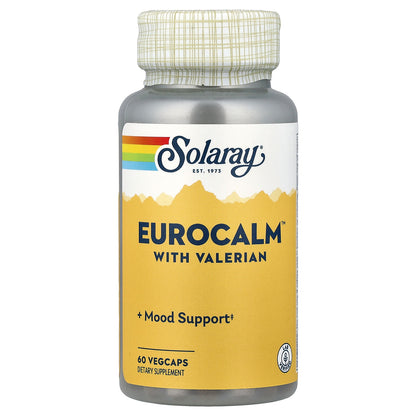 Solaray, Eurocalm™ with Valerian, 60 VegCaps