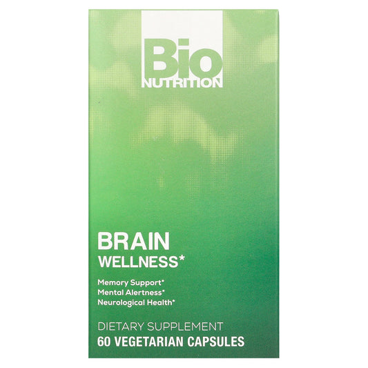 Bio Nutrition, Brain Wellness, 60 Vegetarian Capsules