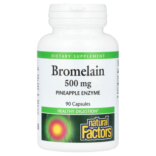 Natural Factors, Bromelain, 500 mg, 90 Capsules