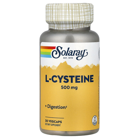 Solaray, L-Cysteine, 500 mg, 30 VegCaps