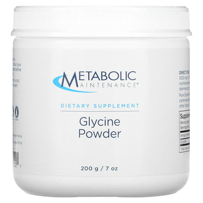 Metabolic Maintenance, Glycine Powder, 7 oz (200 g)