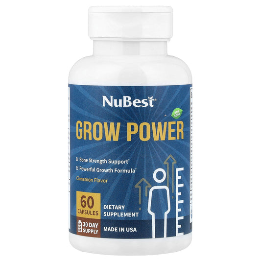 NuBest, Grow Power, Cinnamon, 60 Capsules