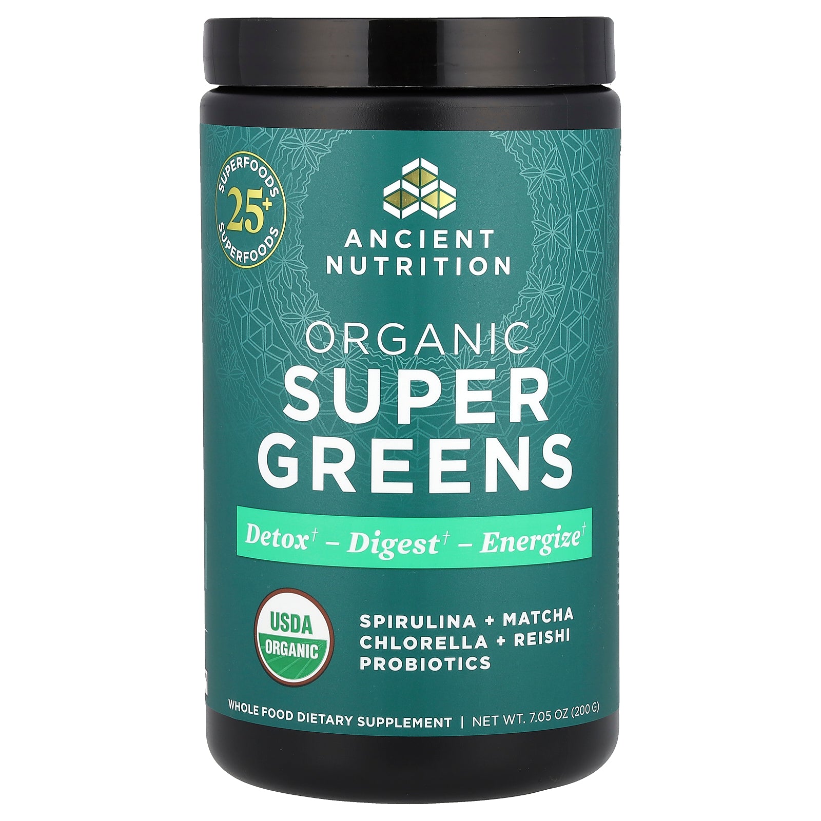 Ancient Nutrition, Organic Super Greens, 7.05 oz (200 g)