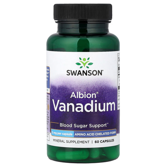 Swanson, Albion® Vanadium, 5 mg, 60 Capsules