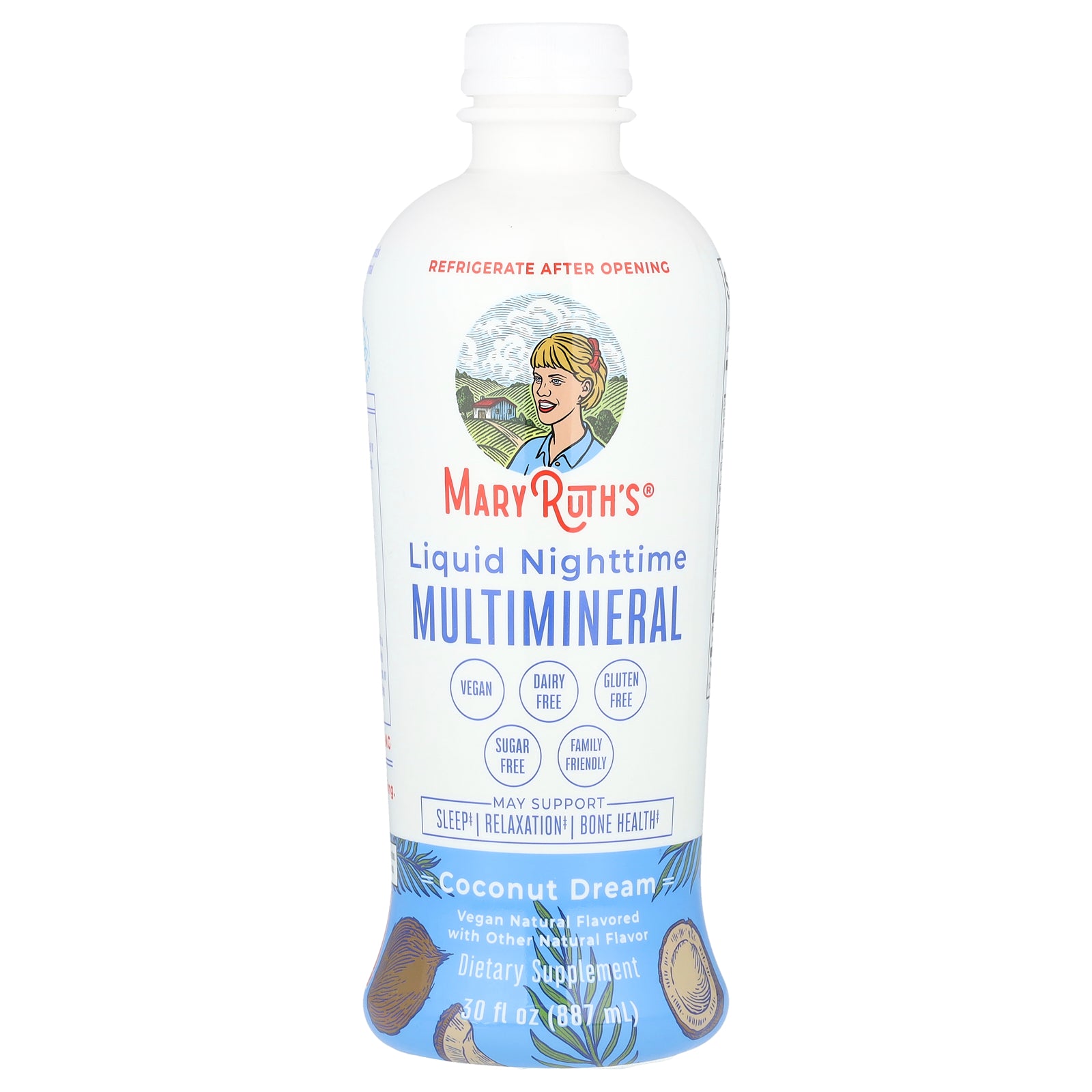 MaryRuth's, Liquid Nighttime Multimineral, Coconut Dream, 30 fl oz (887 ml)