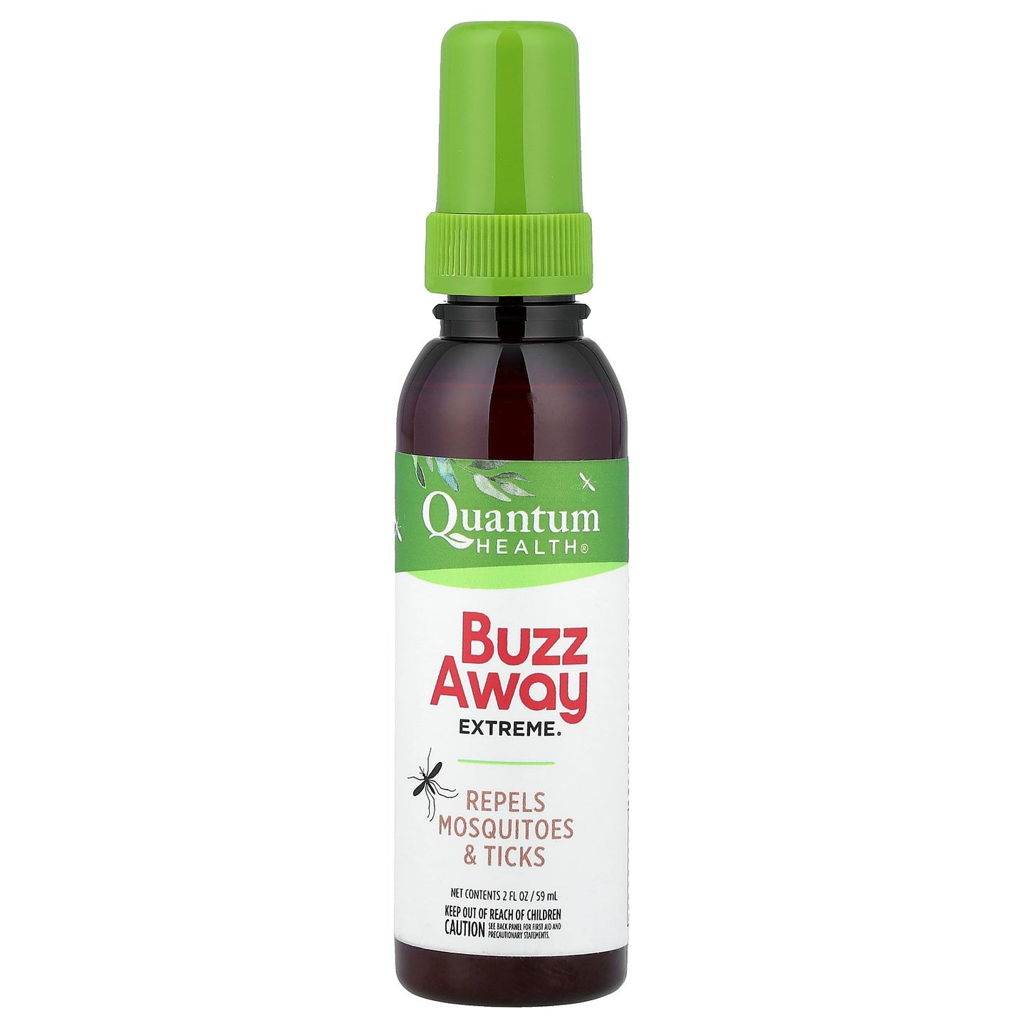 Quantum Health, Buzz Away Extreme®, Repels Mosquitoes & Ticks, 2 fl oz (59 ml)