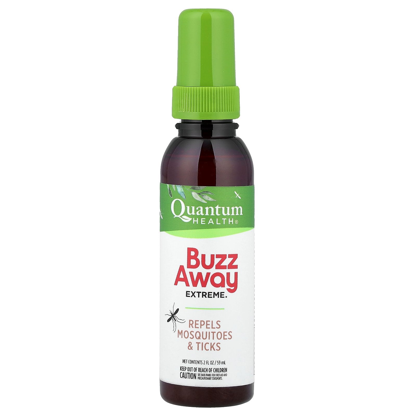 Quantum Health, Buzz Away Extreme®, Repels Mosquitoes & Ticks, 2 fl oz (59 ml)