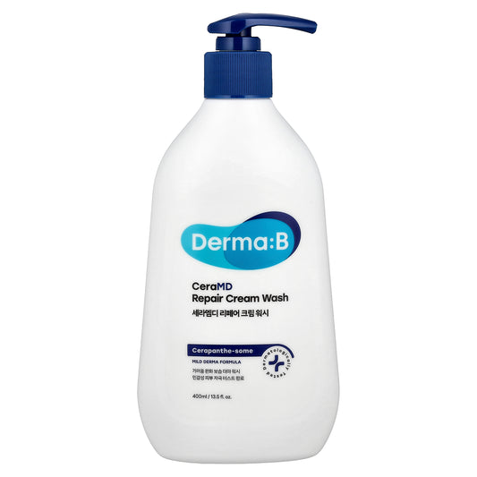 Derma:B, CeraMD Repair Cream Wash, 13.5 fl oz (400 ml)