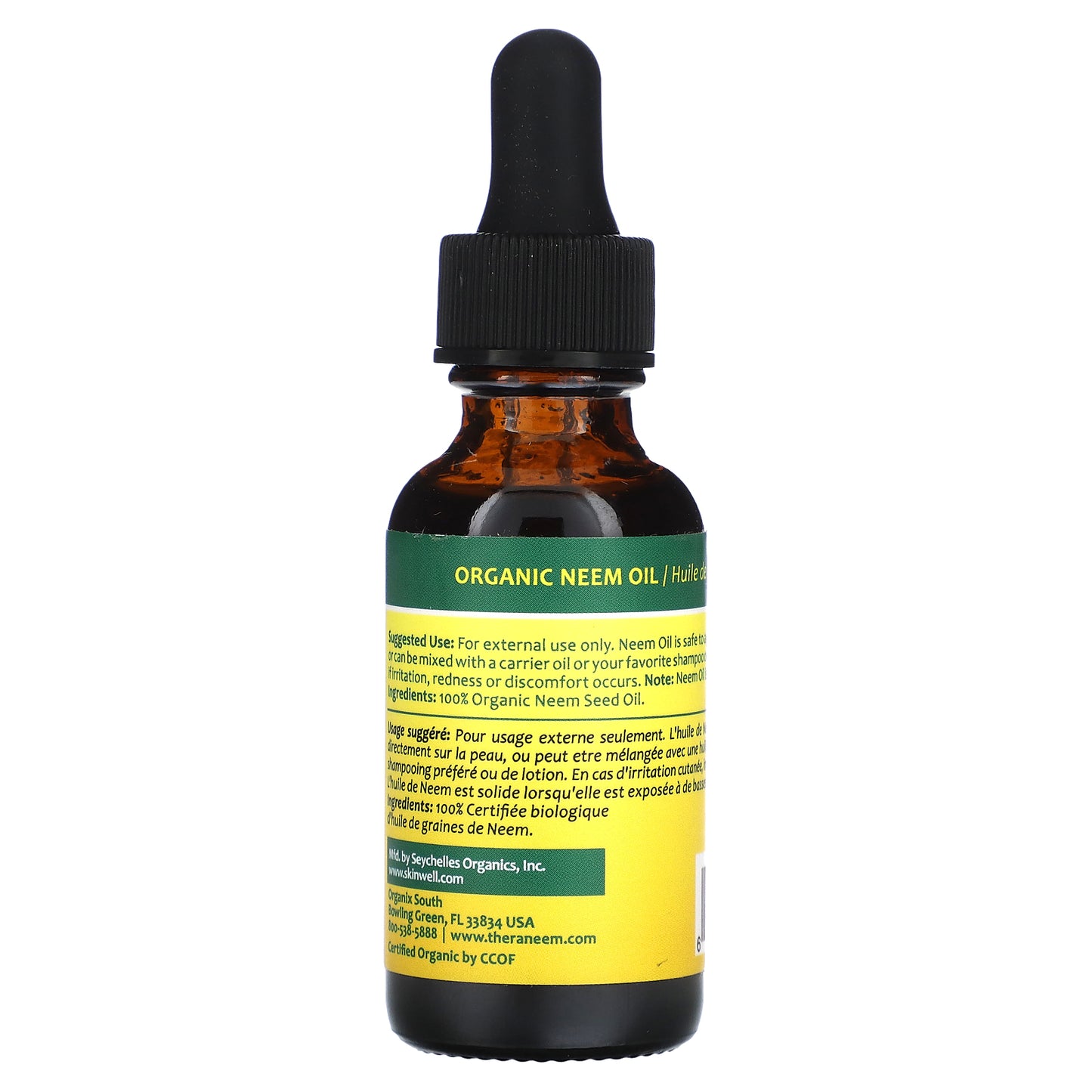 Organix South, TheraNeem Naturals, Neem Oil, 1 fl oz (30 ml)