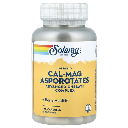 Solaray, Cal-Mag Asporotates™, Advanced Chelate Complex, 120 Capsules