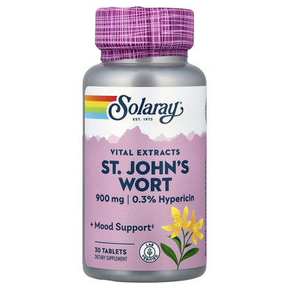 Solaray, Vital Extracts, St. John's Wort, 900 mg, 30 Tablets