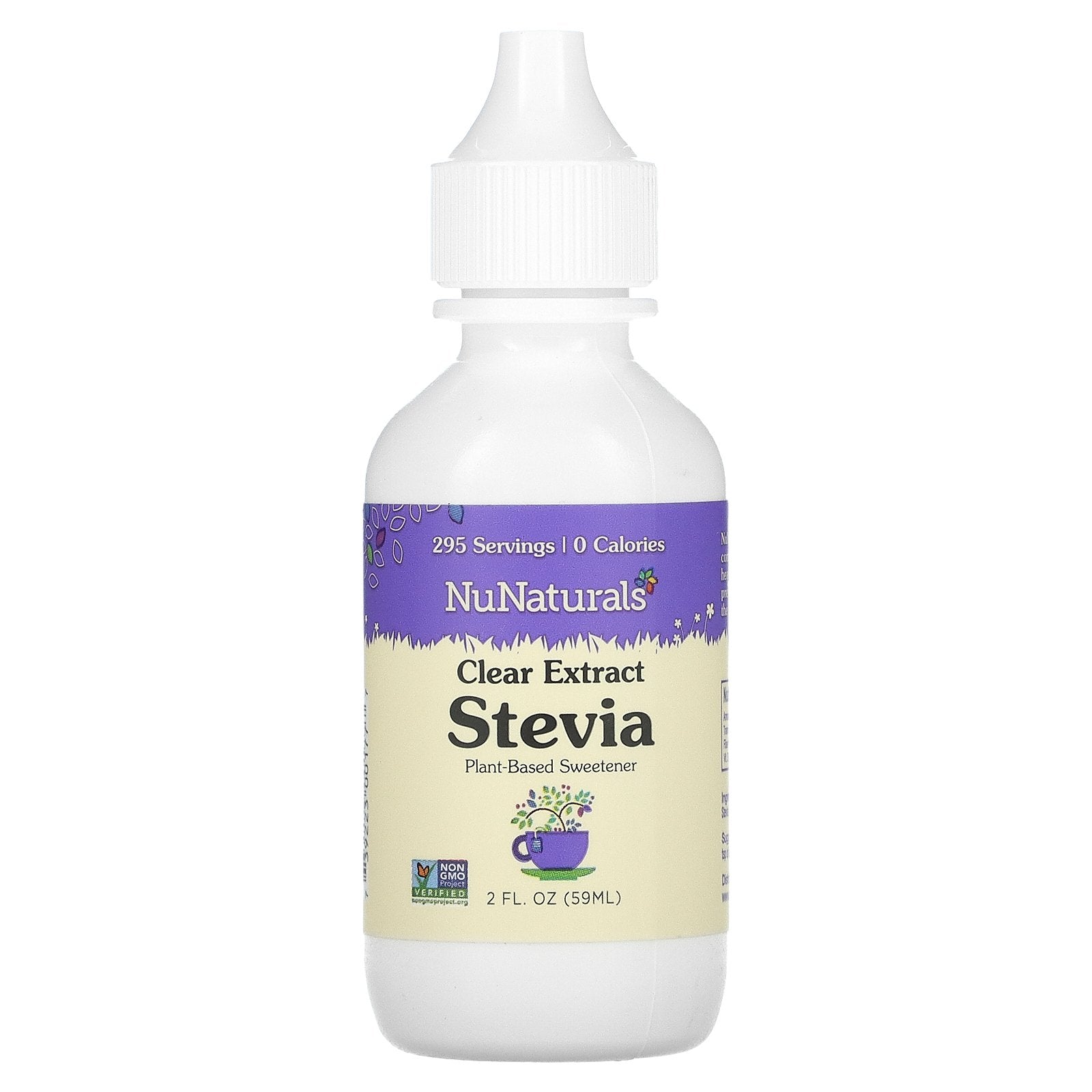 NuNaturals, Clear Extract Stevia, 2 fl oz (59 ml)