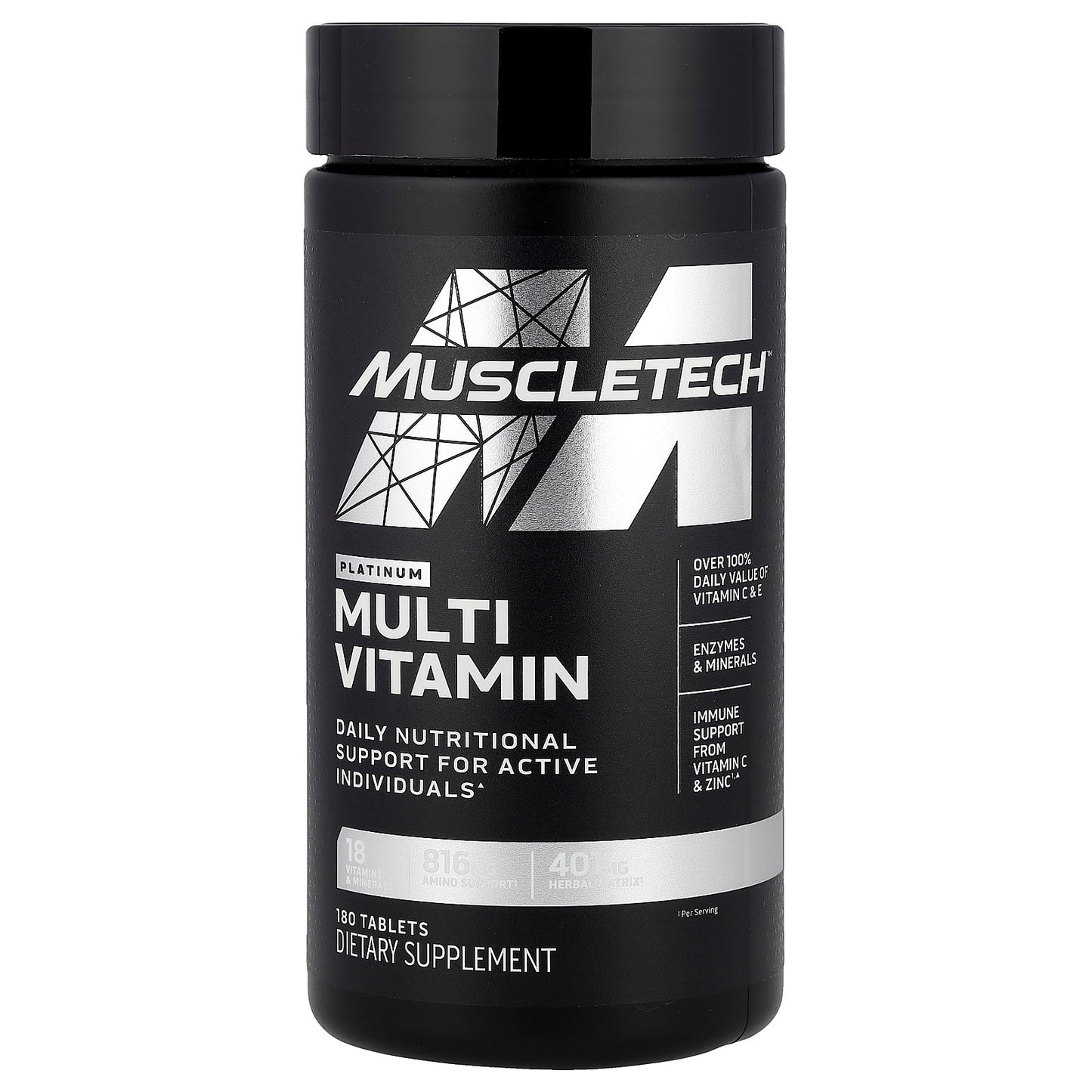 MuscleTech, Platinum Multi Vitamin, 180 Tablets